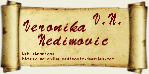 Veronika Nedimović vizit kartica
